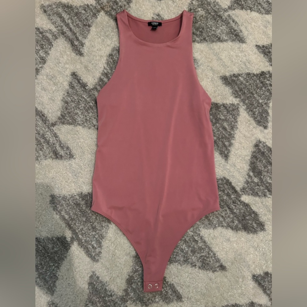 Express Dusty Rose Body Contour Bodysuit